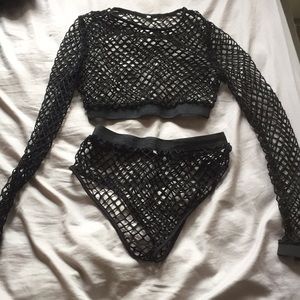 Mesh See Through Rave 2-Piece